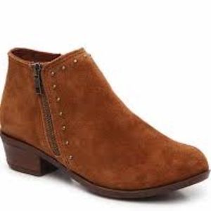 Minnetonka Brie Studded Suede Ankle Boots Bootie 6
